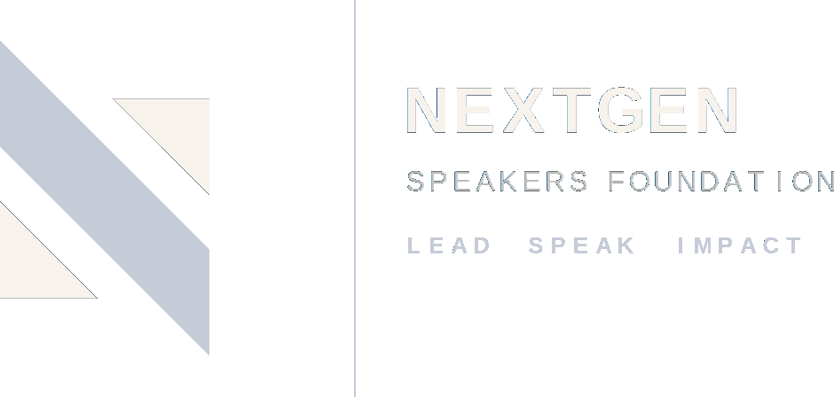 NextGen Speakers Foundation — Lead, Speak, Impact